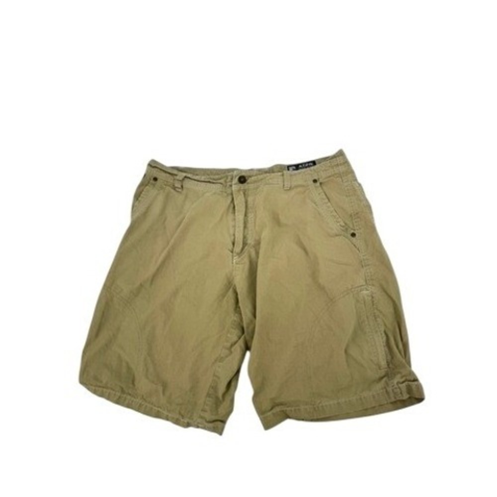 Kuhl Ramblr Shorts Vintage Patina Dye‎ Mens 36 Khaki Tan  Canvas Hiking Cargo